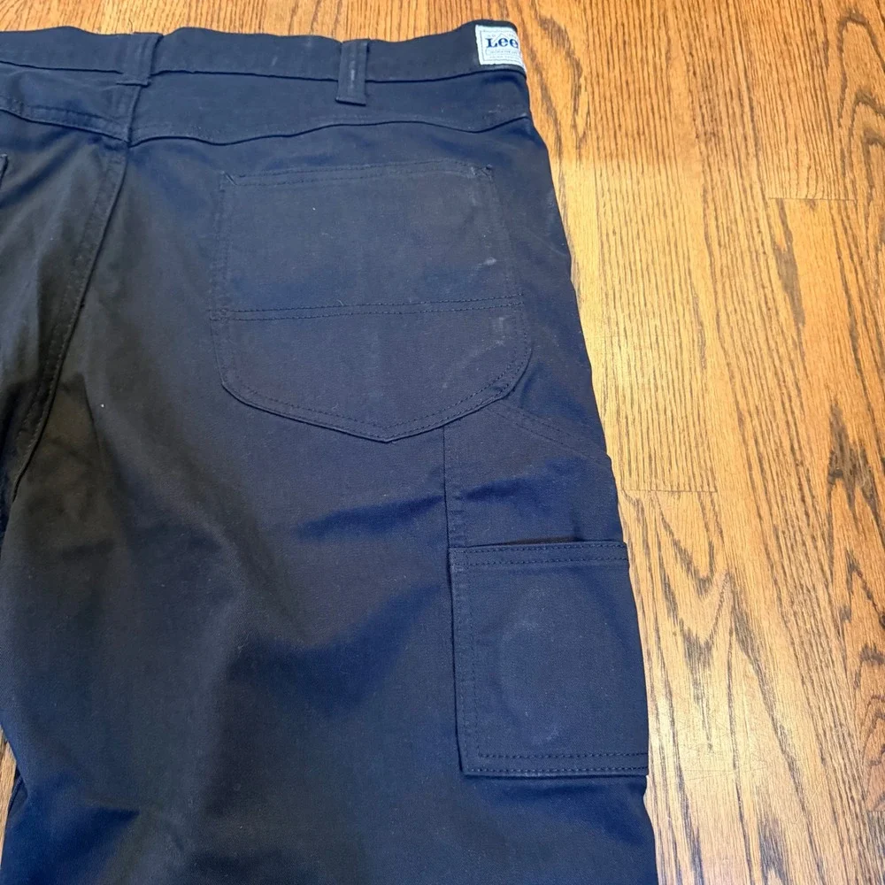 Lee Workwear Carpenter Pants‎ Utility Pockets 42x32 Black Baggy Workwear